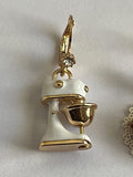 Betsey Johnson Gold Tone Stand Mixer and Cherry Pie Slice Baby Cakes Drop Earrin by Vanessa Jane