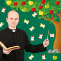 Zonon Religious Classroom Bulletin Board Set Christian Fall Apple Cutouts by Deal US