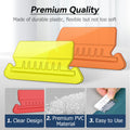 Tecreddy Hanging File Folder Tabs 60 Sets Multicolor 2" Clear Plastic Labels by Deal US