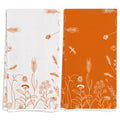 Rvsticty Fall Kitchen Towels Set 2, Floral Orange 18x26'' Thanksgiving Harvest by Deal US