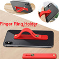 Clear TPU Case with Finger Strap Kickstand for iPhone 17 Pro 6.3" Purple by Merch Section