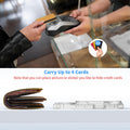 Wallet Case for iPhone 17 Pro 6.3" with Kickstand 4-Card Holder Clear Back Cover by Merch Section