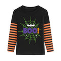 XFSJGNA Toddler Halloween Raglan Long Sleeve Shirt Boo Bat Black Size 5T by Deal US