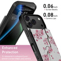 Iphone 17 Pro Wallet Case, Built-In Card Holder, Fashion Printed, Rfid Blocking,