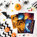 Tlenpo Halloween Postcards 32pcs 4x6in 350gsm Vintage Pumpkin Skeleton by Deal US