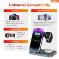 3 In 1 Charging Station Lphone Fast Foldable Charging Stand For Multiple Devices