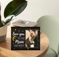CAIFZ I Love You to the Moon and Back Picture Frame 4x6 Gift for Couple by Deal US