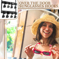 LemonRoad Over Door Sunglasses Organizer 2-Layer Metal Holder Black by Deal US