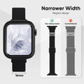 Butifacion Slim Braided Nylon Band Case for Apple Watch 40-46mm Black by Deal US