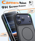 Iphone 17 Pro Max Case Black: [ Magsafe] [Magnetic Phone Cover With Screen Prote