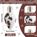 Simgoing 24 Pcs Cow Print Christmas Ornaments 3.15'' Rustic Western Decor by Deal US