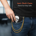 QFGasre Wallet Chain for Men Women Pants Chain Punk Heavy Duty Keychain Hip Hop Keyholder Gold Belt Chains Men Accessory Decorative for Jeans Gift