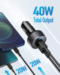 Anker <b>PowerDrive III</b> Duo USB-C Car Charger by Anker