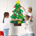 IHESPABLD 3Ft DIY Felt Christmas Tree Set Green 26 Ornaments for Kids by Deal US