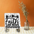 Inspirational Wood Sign Rustic Desk Decor Home Office Work Desk Accessories Decorative Motivational Christian Gifts Religious Bible Verse Faith Decorations Office Supplies Cubicle Decor Table Plaque