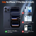 Magnetic Case for iPhone 17 Pro Max 6.9" Dark Blue Translucent Matte Cover by Merch Section
