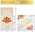 Qeqczow Thanksgiving Gold Foil Napkins & Cutlery Holders Set 68 Pcs by Deal US
