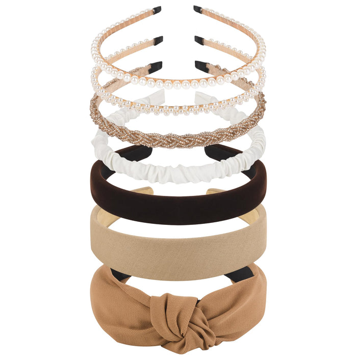 7PCS Headbands for Women Girls Cute Knotted Headband Head Bands for Women's Hair