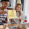 CANREVEL 3D PopUp LED Light Birthday Card Gold Candle Music Greeting by Deal US