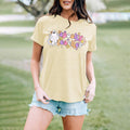 MAIHUN Women's Halloween Teacher Ghost Cartoon T-Shirt Cream Size L by Deal US