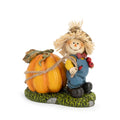 Hodao Thanksgiving Scarecrow Turkey Pumpkin Decor Farmhouse Fall Centerpiece Red by Deal US