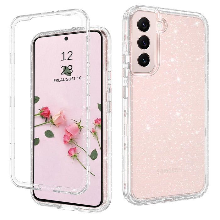 Galaxy S22 5G Glitter Full Body Case - Heavy-Duty 3-in-1 Protection for Ultimate