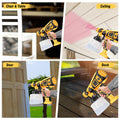 MirrorZone Paint Sprayer Tool 800W Electric Spray Gun Yellow for Furniture by Deal US