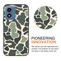 Camo Leopard Phone Case for Motorola Moto G Play 2024 6.5",Cool Retro Army Green
