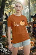 NEWKA Halloween Momster TShirt Women Funny Spider Bat Letter Print Brown Size XL by Deal US
