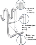 Rust-Resistant Door Mount Shower Hook – Strong Multifunctional Hanging Hook by DailySale
