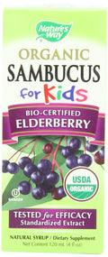 BestBy02/26 Nature's Way Organic Sambucus Kids Syrup Elderberry 4 fl oz by Deal US