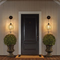 SGLfarmty Boho Rattan Plug-in Wall Sconces Set of 2 Rustic Hemp Rope by Deal US