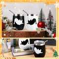 Yoiemivy French Bulldog Insulated Wine Tumbler Set 2, 12oz, Christmas Gift by Deal US