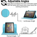 Universal 7 inch 8 inch Tablet Case,360 Degree Rotatable Kickstand Multiple View