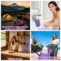 Foldable Silicone Cup Holder Dual-Open Design fits Most Bottles&Cups.Leak-Proof,