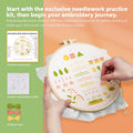 4 Pack Beginner Embroidery Kits DIY Starter Kit w Hoop Threads Tools by Deal US