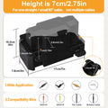 CFMASTER Outdoor Electrical Connection Box IP66 Weatherproof 7x3x4in Black by Deal US