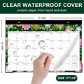 Lbylyhxc 2026-2027 18-Month Desk Calendar 17x12 Flowers Jan 2026-Jun 2027 by Deal US