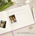 &And Per Se Purple Wedding Guest Book Hardcover Memory Keepsake Album by Deal US