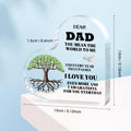 AmazerPad Gifts For Dad Acrylic Puzzle Plaque Desk Decor 5.1x5.1 In Cool Dad by Deal US