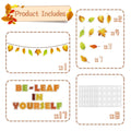 EggSun 112pcs Thanksgiving Fall Bulletin Board Decorations Maple Leaf 14x8in by Deal US
