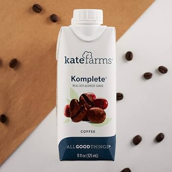 Kate Farms Komplete Coffee Meal Replacement Shake, Gluten Free, Nut Free, Dairy Free, Organic Plant Protein Ready to Drink, by Pasteur Pharmacy