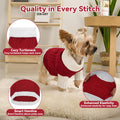 Lorehelina Dog Sweater Argyle Cable Knit Turtleneck Red Size S by Deal US