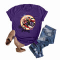 Anbech Hocus Pocus Sanderson Sisters Graphic Tee Dark Purple Size S by Deal US