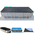 SIHAIAN 16x28Ft Oval Pool Cover UV Weather Resistant Side Storage by Deal US