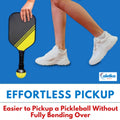 aletka 2-Pack Pickleball Ball Retriever Paddle Suction Cup Blue Pink by Deal US