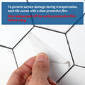 Yipscazo Hexagon Peel Stick Backsplash Tile SPC Faux Marble Pure White 1 Sheet by Deal US