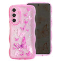 Wave Butterfly Case for Samsung Galaxy A16 4G/5G Case, Pretty Bling Star Butterf