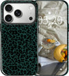 Cute Vintage Leopard Print Soft TPU Silicone Case for iPhone 17 Pro Black