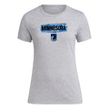 adidas Minnesota United FC Womens Local Pop Pre-game T-shirt Grey Heather Size S by Deal US